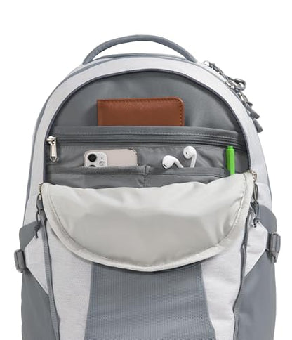 The North Face Women's Recon Everyday Backpack, Wht Mt Mélang/Md Gy-NPF, OS - color: Tnf White Metallic Mélange/Mid Grey-npf