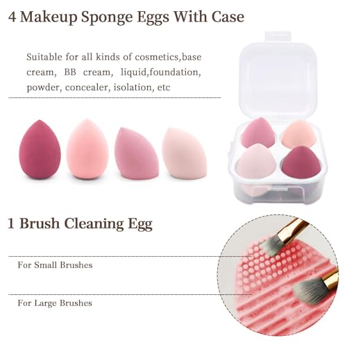 Koccido Makeup Brushes 22 Pcs Makeup Kit,Foundation Brush Eyeshadow Brush Make up Brushes Set (Pink, 22 Piece Set Large) - color: Pink, size: 22 Piece Set Large