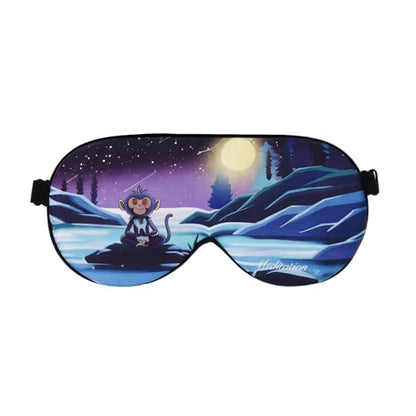 Alaska Bear Mulberry Silk Sleep Mask, Cool and Smooth(Monkey) - color: Monkey