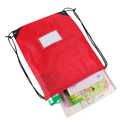 CODOBON 20 Pcs Drawstring Bags,Bulk Draw String Backpack, Cinch Bag Sackpack for Travel Gym Sport, Red - color: Red