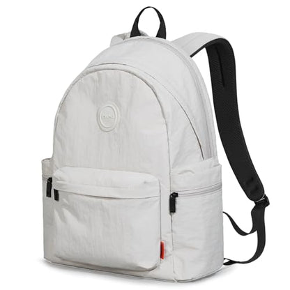 mixi 15 Inch Casual Travel Daypack, Lightweight Laptop Backpack, Light Gray - color: Light Gray, size: 15 inch