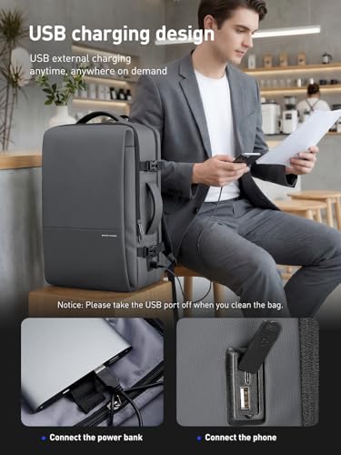 MARK RYDEN Business Backpack for Men, 30L Waterproof Laptop Backpack - color: Elite Gray, size: Standard – 30L