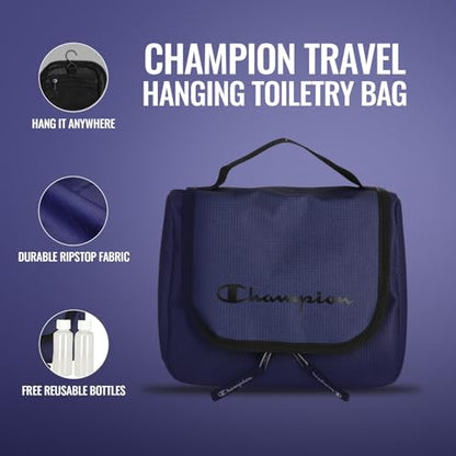 Champion Travel Hanging Toiletry Bag for Women Travel Bag with Hook - Blue