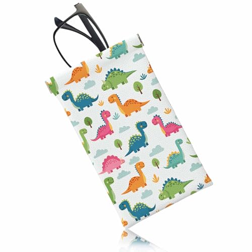 Ocean Beach Glasses Case, Sunglasses Organizer Eyeglasses Case Glasses Cases Pouch For Men Women - color: Dinosaur