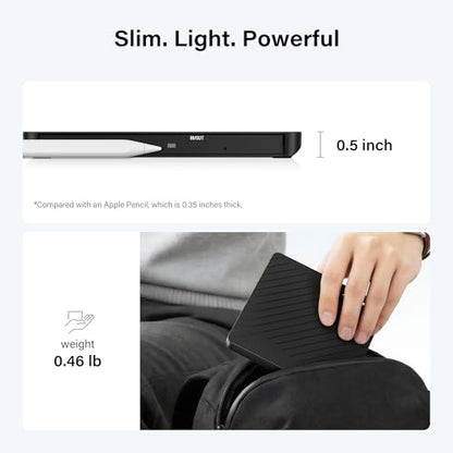 Amicool External USB-C USB 3.0 CD/DVD Drive Burner +/-RW, Ultra-Slim Portable DVD Player Writer Reader for Mac iMac MacBook, Windows 11/10/8 Linux, Laptop Desktop PC Computer Optical Drive - size: Ultra-Slim