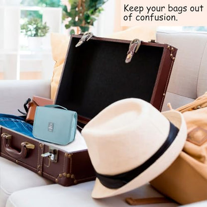 Hanging Toiletry Bag Travel Waterproof Makeup Organizer for Women Men(Blue) - color: Blue