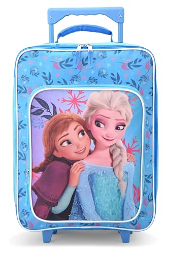 Fast Forward Frozen Girls Luggage 16" Soft Side Wheeled Pilot Case- Rolling Suitcase 16x12x5 - color: Frozen 16"