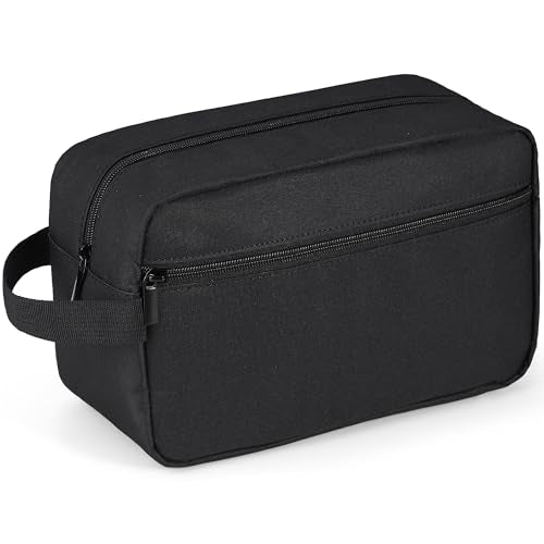Elviros Hanging Toiletry Bag, Lightweight Travel Dopp Kit, Large, Black - color: Black, size: Large