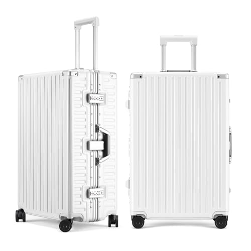 ROAMING 28 Inch Checked-Large Zipperless Luggage Hard shell Suitcases White - color: white, size: 28 Inch Checked Luggage