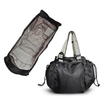Diaper Bag Tote, Convertible Backpack for Women Large 16 Pockets - color: Black