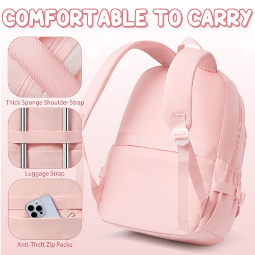 Fimibuke Kids Backpacks for Girls, 4 PCS Cute Bookbag Set for School Green - color: Mint Green