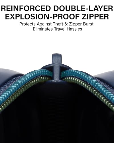 Hanke Upgraded Elite 20 Inch Carry On Luggage 22x14x9 Airline Approved,PC Hard Shell Suitcases with Wheels, TSA Lock, Explosion-Proof Zipper Suitcase for Business Travel Men & Women,Abyssal Blue - color: Abyssal Blue, size: 20 Inch