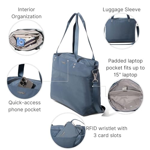 Baggallini Carryall Laptop Tote - color: Mist
