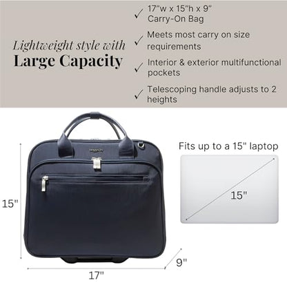 Baggallini Women's 2 Wheel Tote - color: French Navy