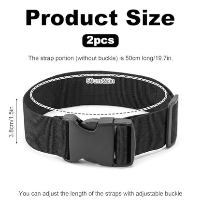 2 PCS Luggage Band, Nylon Luggage Connector Straps for Multiple Suitcases