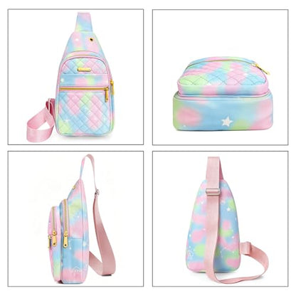 Aisijimo Small Sling Bag For Women Men Casual Crossbody Sling Backpack - color: 8002s-bgreen