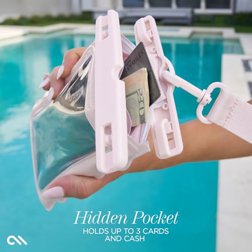 Case-Mate Wavy IP68 Waterproof Large Phone Pouch - Ballet Pink Twinkle - color: Wavy Ballet Pink Twinkle