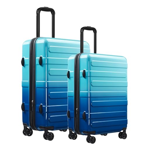 Luggage Sets 2 Piece Expandable Suitcases Set, 20/24Inch - color: Sky, size: 2-piece(20"/24")
