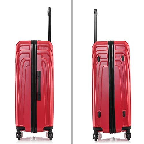 InUSA VASTY 28-Inch Large Hardside Spinner Luggage Lightweight Durable Red - color: Red, size: 28 Inch