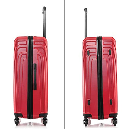InUSA VASTY 28-Inch Large Hardside Spinner Luggage Lightweight Durable Red - color: Red, size: 28 Inch