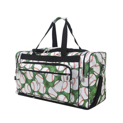 NGIL Canvas 23" inch Duffle Bag (Baseball Field- Black) - color: Baseball Field- Black