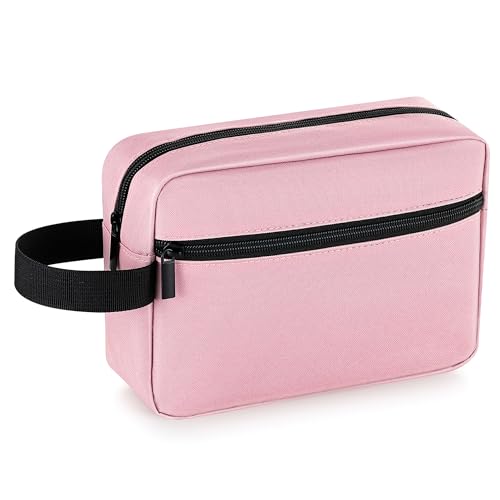 Elviros Hanging Toiletry Bag, Travel Makeup Dopp Kit, Small, Pink - color: Pink, size: Small