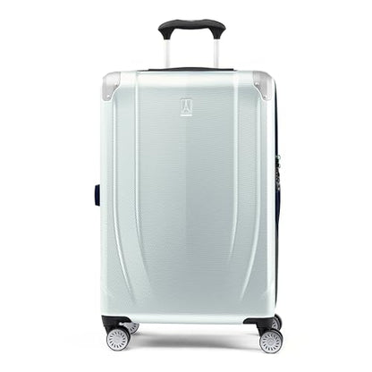 Travelpro Pathways 3 Hardside Checked Luggage Suitcase, Grey, 25-Inch - color: Cloud Grey, size: Checked Medium 25 Inch