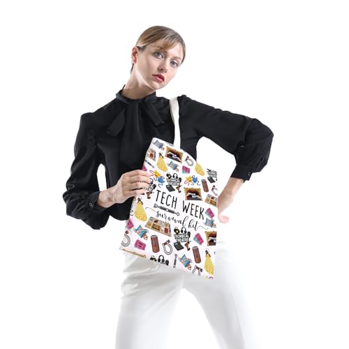 POFULL Theatre Tech Week Gift Tech Week Survival kit Tote Bags Theatre Lover Gift (Tech Week Tote Bag) - color: Tech Week Tote Bag