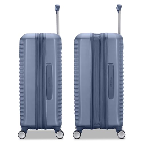 American Tourister Stratum 3.0 Large 28-Inch Spinner, Airline Approved, Durable Hardside Luggage, Expands 1.5", RightHeight™ Adjustable Handle, Elemental Blue - color: Elemental Blue, size: Large - Checked