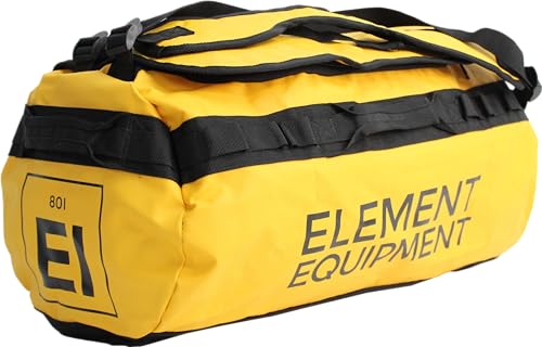 Element Equipment Trailhead Duffel Bag Shoulder Straps Waterproof Yellow Large - color: Yellow, size: Large 85 Liters