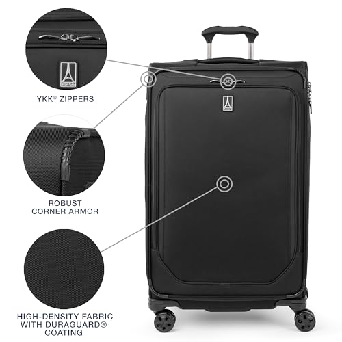 Travelpro Crew Classic Softside Checked Luggage, Black, 29-Inch - color: Black, size: Checked Large