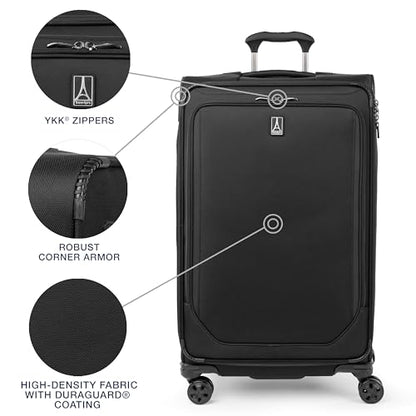 Travelpro Crew Classic Softside Checked Luggage, Black, 29-Inch - color: Black, size: Checked Large