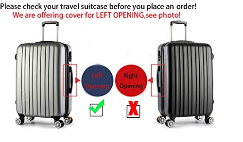 FF1 Luggage Protector Suitcase Cover PVC Bag Dust Proof Travel Suitcase Fits Most 20" - size: 20"
