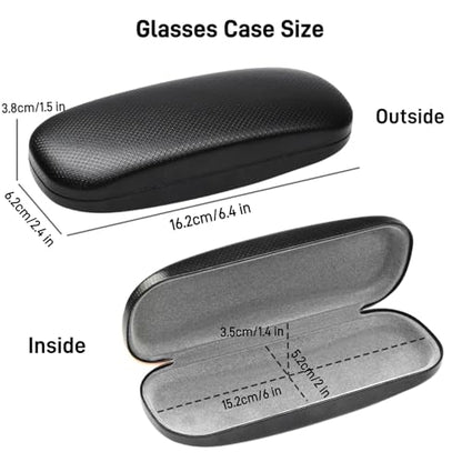 Glasses Case 4 Pack,Eyeglass Case Hard Shell for Women Men,Eye Glass Cases