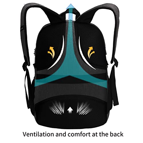 SHRRADOO Travel Laptop Backpack for Men Women, College High Schoolbag - color: Sky Blue
