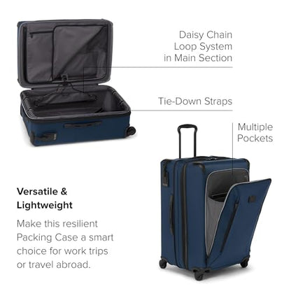 TUMI - Aerotour 4 Wheel Expandable Luggage - Men's and Women's Lightweight Business and Leisure Travel Suitcase - 26" Medium Expandable Checked, Navy - color: Navy, size: 26" Short Trip Expandable Packing Case