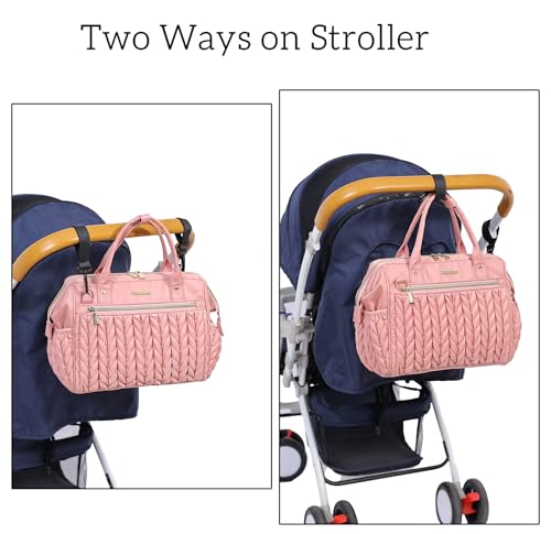 Small Diaper Bag, Medium Diaper Bag Tote, Convertible Backpack Tote Bag for Women Diaper Purse, Stylish Travel Baby Bag