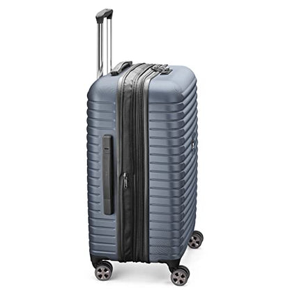 DELSEY PARIS Cruise 3.0, 24 Inch Checked-Medium Luggage, Graphite - color: Graphite, size: Checked-Medium 24 Inch