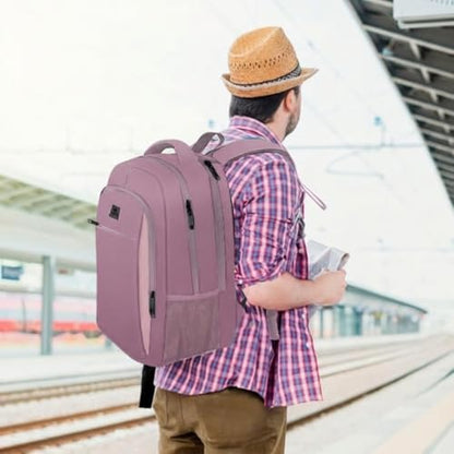 MATEIN Dark Purple Personal Item Backpack, Underseat 15.6 Inch Laptop Bag - color: Dark Purple, size: 15.6 Inch