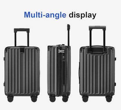 3-Piece ABS Spinner Luggage Set, 20/24/28 Inch Hard Shell Suitcases with Universal, Natural Graphite - color: B ++ Natural Graphite