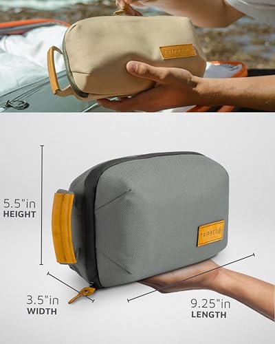 TRIPPED Travel Gear Tech Organizer Pouch for Cables and Accessories - color: Grey