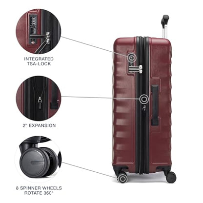 Travelpro Maxlite Air V2 Hardside 2-Piece Set, Cabernet, 20/25-Inch - color: Cabernet, size: 2 Piece Set (20/25)