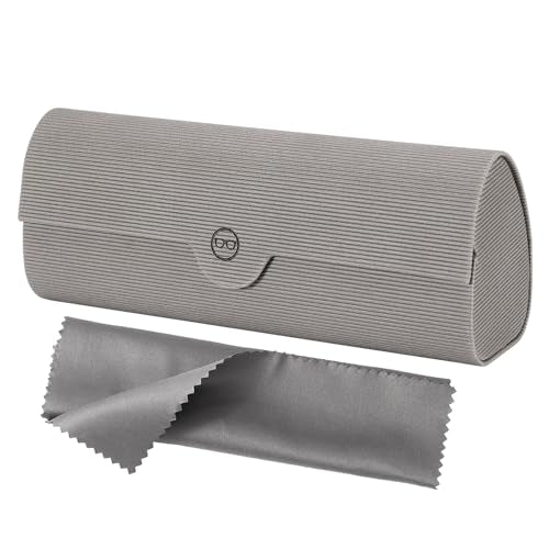 Vemiss Hard Shell Eyeglass Case, Lightweight Travel Holder - color: Gray