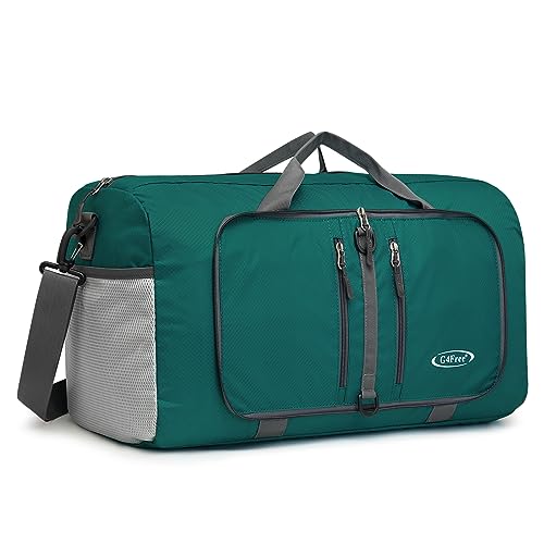 G4Free 40L/65L Foldable Travel Duffle Bag Packable Weekender Bag - color: Dark Green, size: 40L