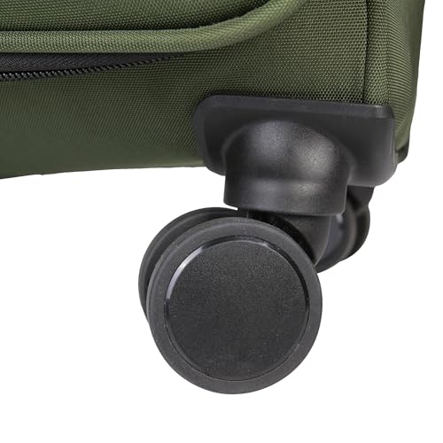 Kenneth Cole REACTION The Venturer 20-Inch Carry-On Lightweight Durable Softside 8-Wheel Spinner Cabin Size Luggage, Olive - color: Olive, size: Medium