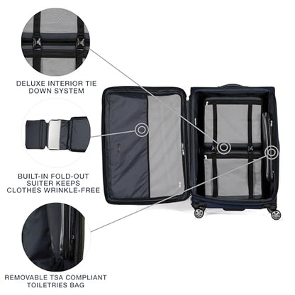 Travelpro Platinum Elite Checked Luggage Spinner, Dark, 29-Inch - color: Dark Blue, size: Checked-Large 29-Inch