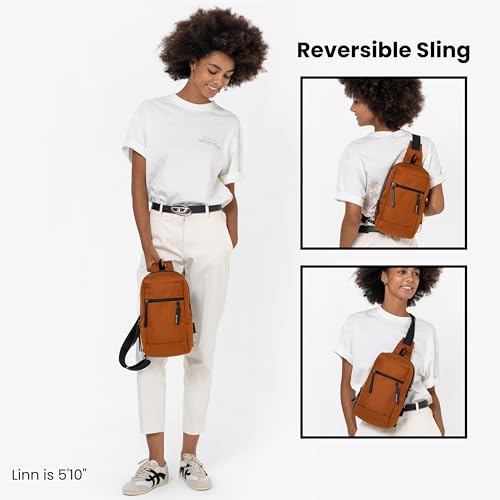 Sherpani Metro, Reversible Anti-Theft Sling Bag for Women - color: Morocco