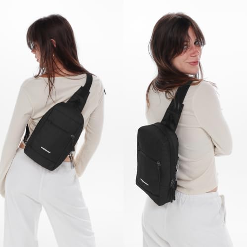 Sherpani Metro, Reversible Anti-Theft Sling Bag for Women - color: Carbon