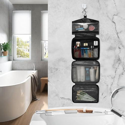 MNSRUU Hanging Toiletry Bags for Women Travel, Gothic Bright Skulls Toiletry Organizer Portable Travel Toiletry Bags Clear Wash Bags Makeup Bag Cosmetic Bag - color: Skulls 197