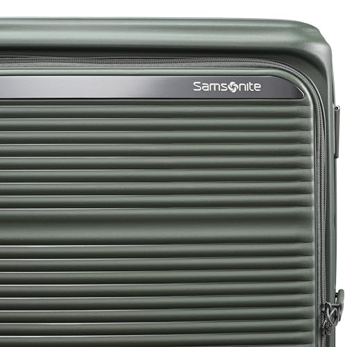 Samsonite Paralux Carry-On Luggage - Innovative Design - Quick Access Front Pocket - Dual Suspension Wheel Technology - TSA Lock - Expandable - Includes Removable Packing Cubes - Olive - color: Olive